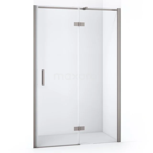 Diamond Duschtür | 110 cm Edelstahl Klarglas Drehtür DDB22652310BR Glasene Duschtür mit Schiebe-Mechanismus, Aluminiumrahmen, modernes Design; ideal für ein stilvolles Badezimmer.