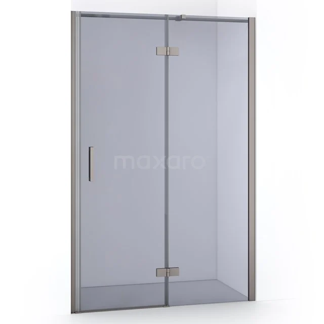 Diamond Shower door | 120 cm Stainless steel Smoke glass Pivot door DDB22662311BR