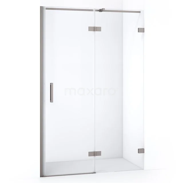 Diamond Shower door | 120 cm Stainless steel Clear glass Pivot door DDB22662320BR
