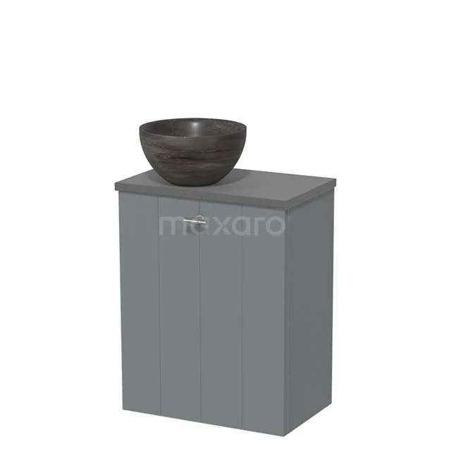 Toiletmeubel met Waskom Natuursteen Modulo Middengrijs 41 cm TMK10-07060