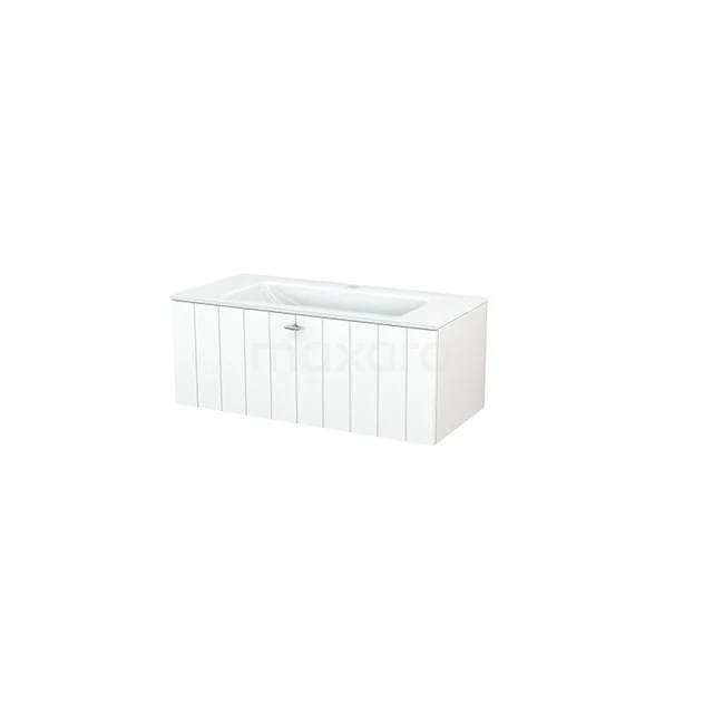 White rectangular bathtub with integrated panels, perfect for a modern bathroom style.