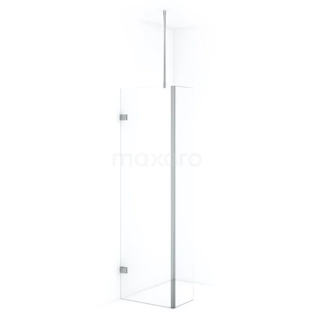 Diamond Walk-in shower | 60 cm Chrome Clear glass Fixed wall with side panel IDC0603720CN