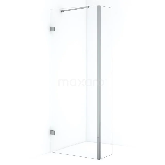 Diamond Walk-in shower | 80 cm Chrome Clear glass Fixed wall with side panel IDC0803220CN