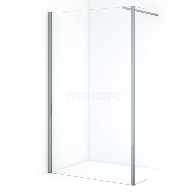 Diamond Walk-in shower | 120 cm Chrome Clear glass Fixed wall with side panel IDC1203110CN