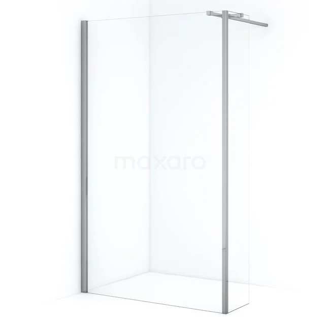 Diamond Walk-in shower | 110 cm Chrome Clear glass Fixed wall with side panel IDC1103310CN