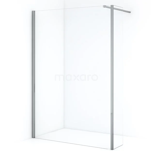 Diamond Walk-in shower | 140 cm Chrome Clear glass Fixed wall with side panel IDC1403110CN