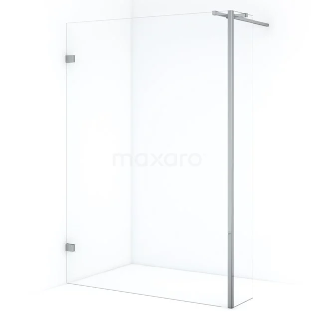 Diamond Walk-in shower | 140 cm Chrome Clear glass Fixed wall with side panel IDC1403320CN