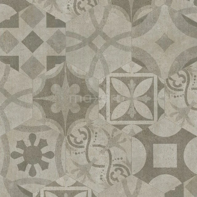 Decortegel Tasos 1920 Grey 20x23cm Portugees Multicolor Hexagon 302-010102