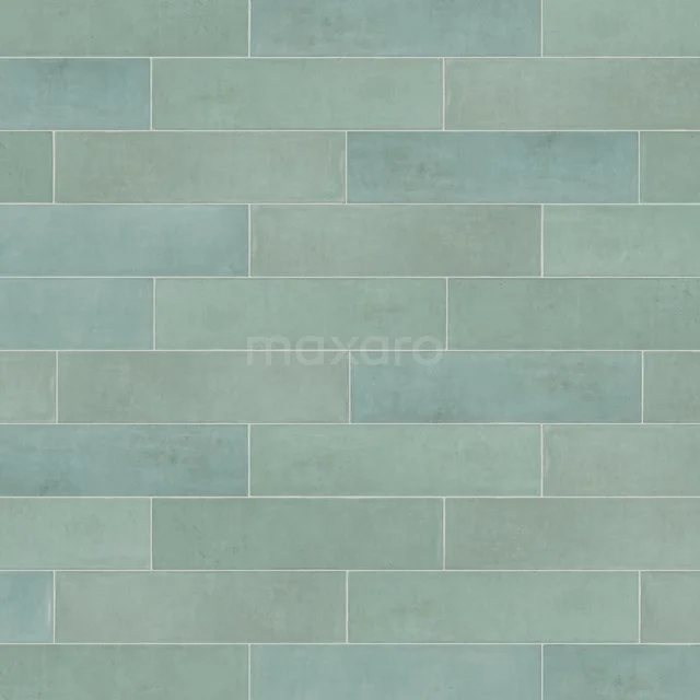 Light green, rectangular ceramic bathroom tile with subtle sheen, suitable for modern wall decoration.