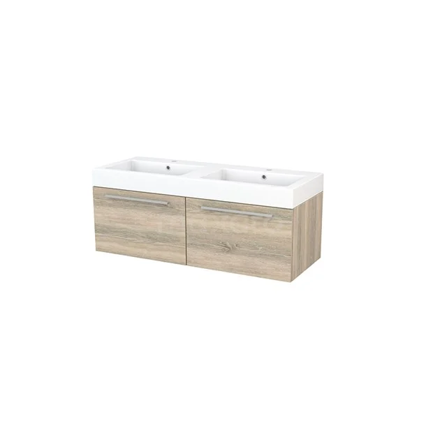 Wooden Bathroom unit with vanity units with basin, light Oak colour, modern design, ideal for a stylish and functional bathroom.