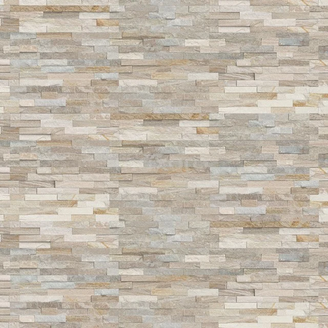 Beige Natursteine Wandfliese mit Relief, ideal als Badezimmer Wandbekleidung für eine warme und stimmungsvolle Ausstrahlung.