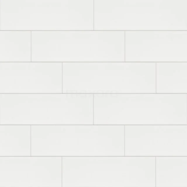 Tile sample, Wall tile, blank white Shiny 501-0501TS White rectangular bathroom tile, glossy ceramic, sleek modern design, ideal for wall covering in damp rooms.