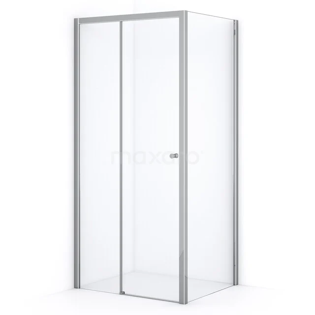 Glas Duschkabine mit Aluminiumrahmen, rechteckiges Design, ideal für ein modernes Badezimmer.