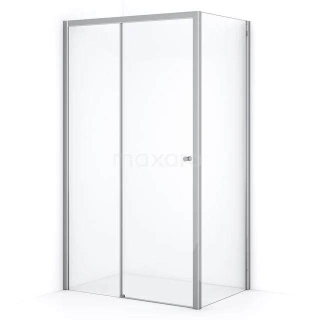 Crystal Comfort Shower enclosure | 120x80 cm Chrome Clear glass Sliding door Rectangle L1020-1208C