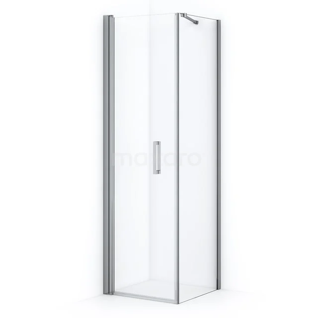 Diamond Shower enclosure | 60x60 cm Chrome Clear glass Pivot door Square CDA10606210C Glass shower enclosure with aluminium profiles, minimalist design for modern bathrooms.