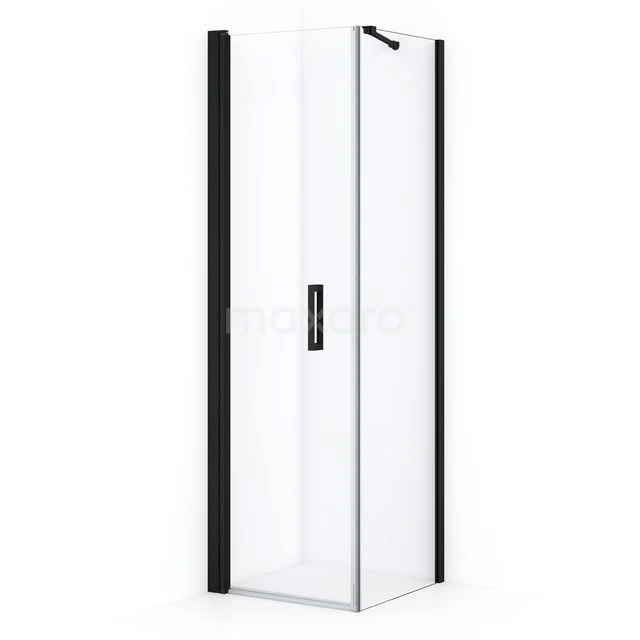 Diamond Shower enclosure | 60x50 cm Matte black Clear glass Pivot door Rectangle CDA10605210MBN