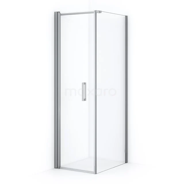 Diamond Douchecabine | 80x70 cm Chroom Helder glas Draaideur Rechthoek CDA10708110C