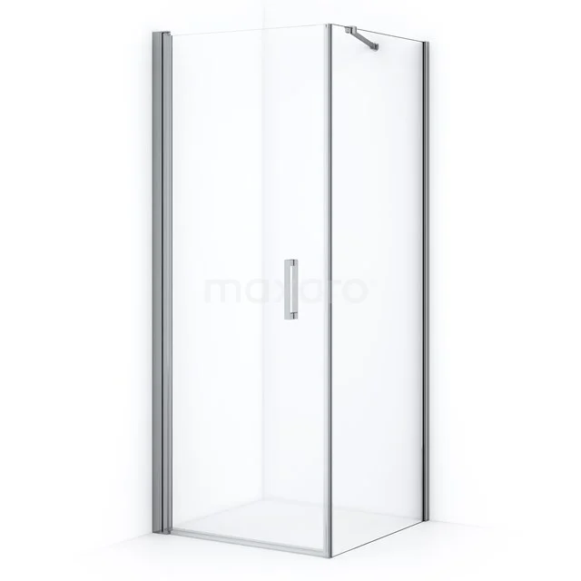 Diamond Shower enclosure | 70x70 cm Chrome Clear glass Pivot door Square CDA10707210CN