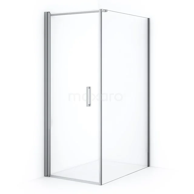 Diamond Shower enclosure | 110x70 cm Chrome Clear glass Pivot door Rectangle CDA10711110CN