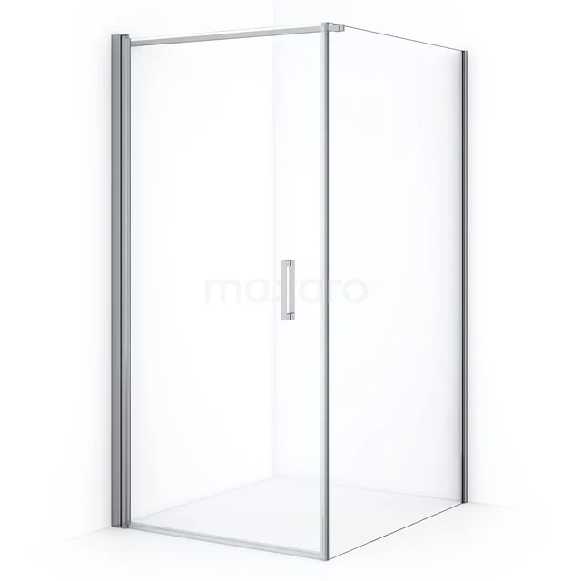 Diamond Shower enclosure | 120x100 cm Chrome Clear glass Pivot door Rectangle CDA11012110CN