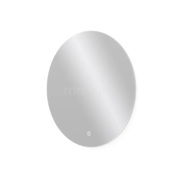 Lumo Badezimmerspiegel mit LED-Beleuchtung | 60 cm M15-0600-43180 ovaler Spiegel, silberfarben, minimalistisches Design; perfekt für moderne Badezimmerdekoration.