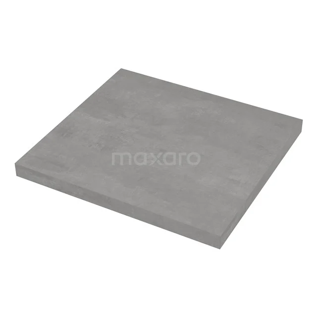 Modulo Slim Waschtischplatte, 50 cm, hellgrauer Beton T09-0500-35000 Viereckige grau gefärbte Badezimmerfliese im Betonlook, modernes Design, ideal für einen klaren und minimalistischen Badezimmerboden.