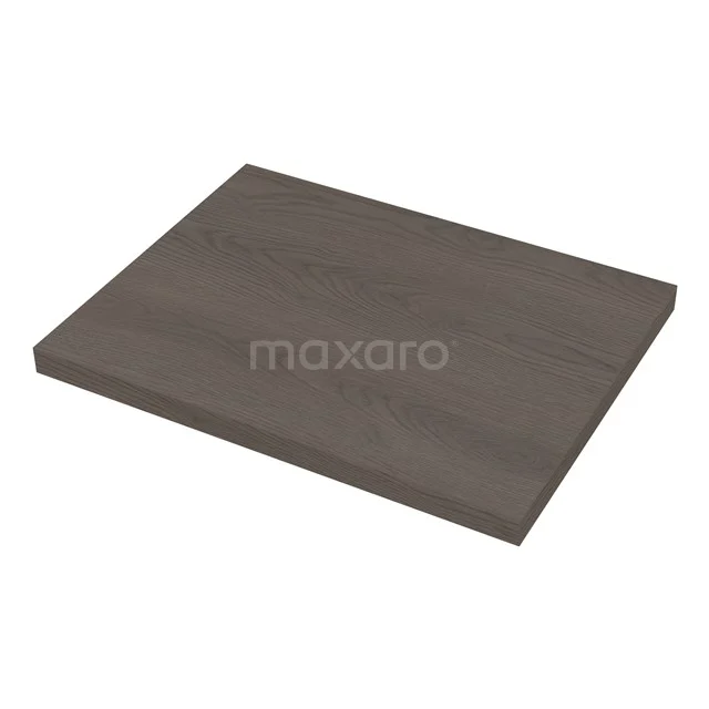 Modulo Basin worktop | 60 cm Dark brown oak T06-0600-33700