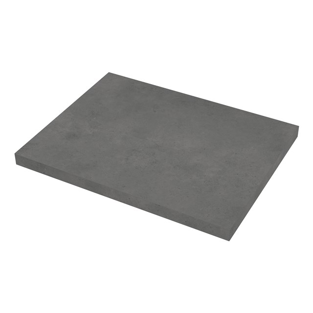 Modulo Slim Wastafelblad | 60 cm Donkergrijs beton T09-0600-35100