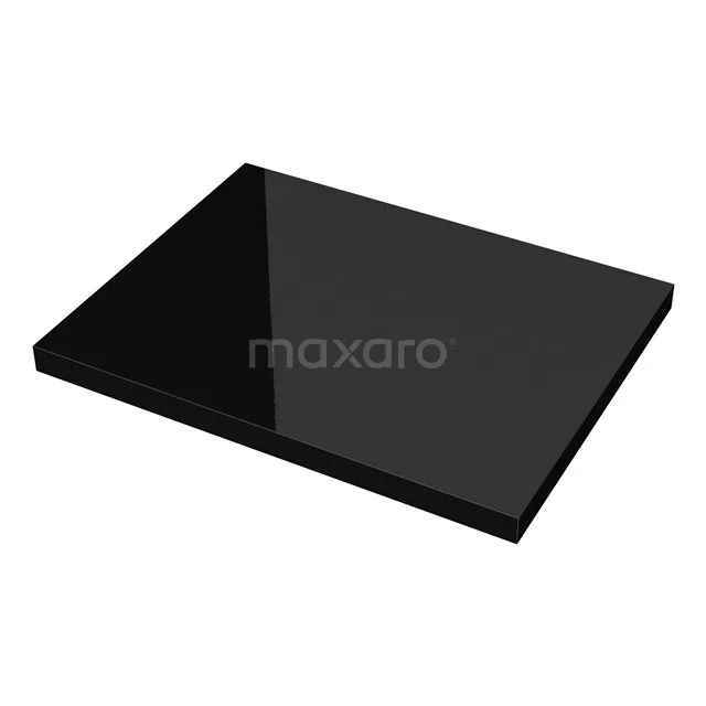 Modulo Wastafelblad | 60 cm Hoogglans zwart T06-0600-31100