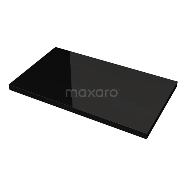 Modulo Wastafelblad | 80 cm Hoogglans zwart T06-0800-31100