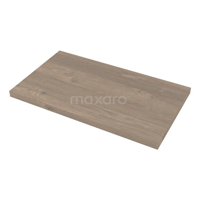 Modulo Basin worktop | 80 cm Mid brown oak T06-0800-33600