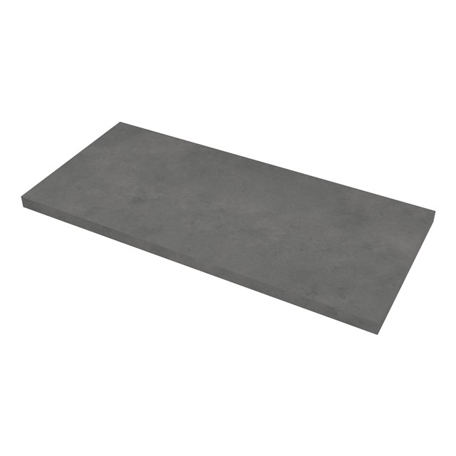Modulo Slim Wastafelblad | 100 cm Donkergrijs beton T09-1000-35100