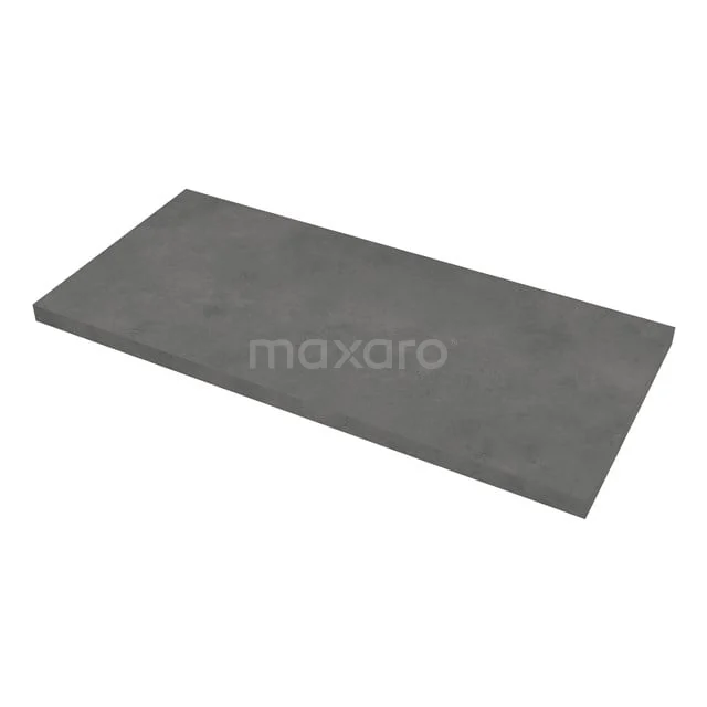 Rechthoekige grijze badkamerspiegelplank van betonlook, ideaal voor stijlvolle wanddecoratie in moderne badkamers.