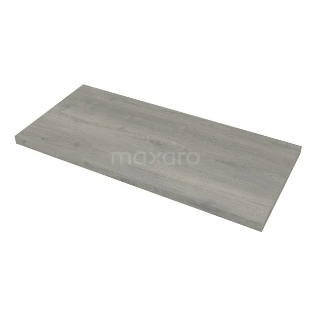 Modulo Plato Badkamermeubel voor waskom | 100 cm Grijs eiken front Grijs eiken blad 2 wastafelbladen BMK06-00079