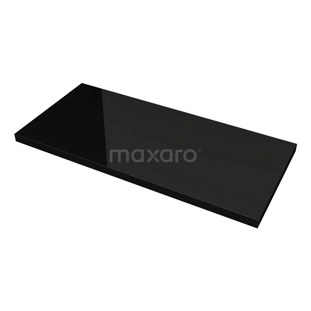 Modulo Wastafelblad | 100 cm Hoogglans zwart T06-1000-31100