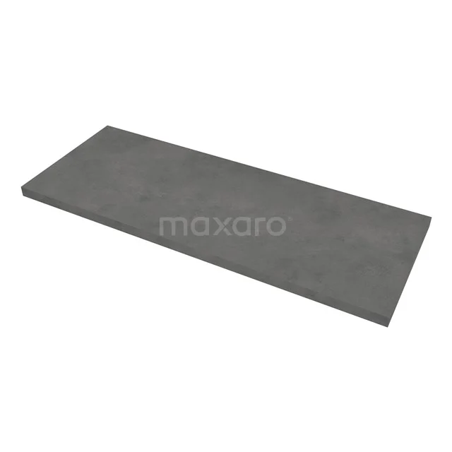 Modulo Waschtischplatte, 120 cm, Dunkelgrauer Beton T06-1200-35100 Graue keramische Waschtischplatte Platte, rechteckig, langlebig und ideal für moderne Badezimmergestaltung.
