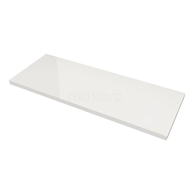 Modulo Slim Waschtischplatte, 120 cm, Hochglanz Weiß T09-1200-30400 Weißes Glas-Waschtischplatte, rechteckiges Design, langlebiges Material, ideale Ergänzung für ein stilvolles und modernes Badezimmer.