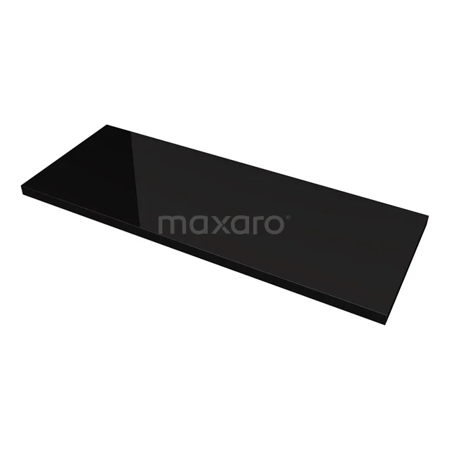 Modulo Slim Wastafelblad | 120 cm Hoogglans zwart T09-1200-31100