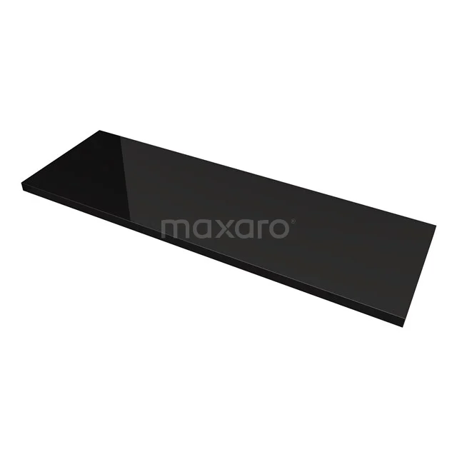 Modulo Wastafelblad | 140 cm Hoogglans zwart T06-1400-31100
