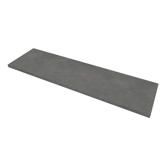 Modulo Wastafelblad | 160 cm Donkergrijs beton T06-1600-35100