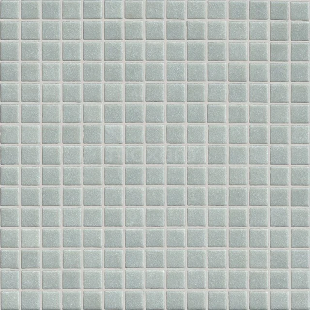 Grau Glas-Mosaikfliese für Badezimmerwände, subtile Textur, modernes Design für einen stilvollen Auftritt.