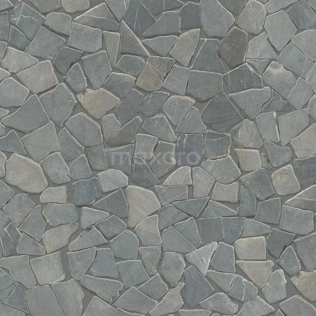 Graue Mosaikfliese aus Naturstein, ideal für einen luxuriösen Badezimmerstil und dekorative Wandanwendungen.