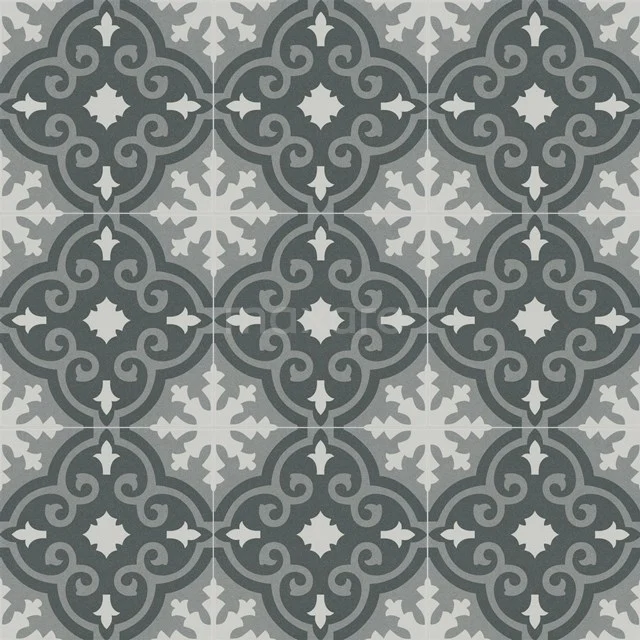 Memory Royal black Vloer-/Wandtegel | 20x20 cm Meerkleurig Decor 402-010111