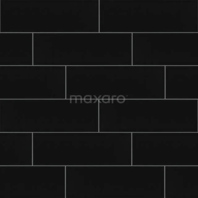 Schwarze glänzende keramische Wandfliesen in rechteckiger Form, ideal für einen modernen Badezimmerstil.