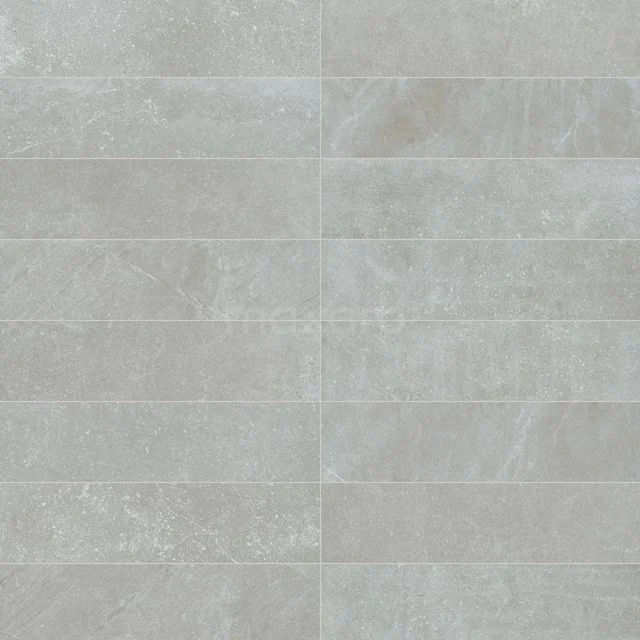 Grey ceramic wall tile with concrete look, ideal for a modern bathroom style, series Urban Concrete.