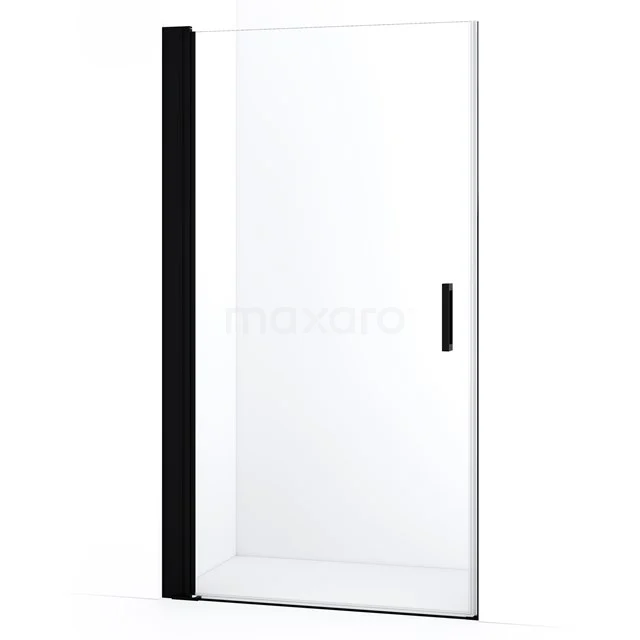 Diamond Shower door | 105 cm Matte black Clear glass Pivot door DDA110130MBN