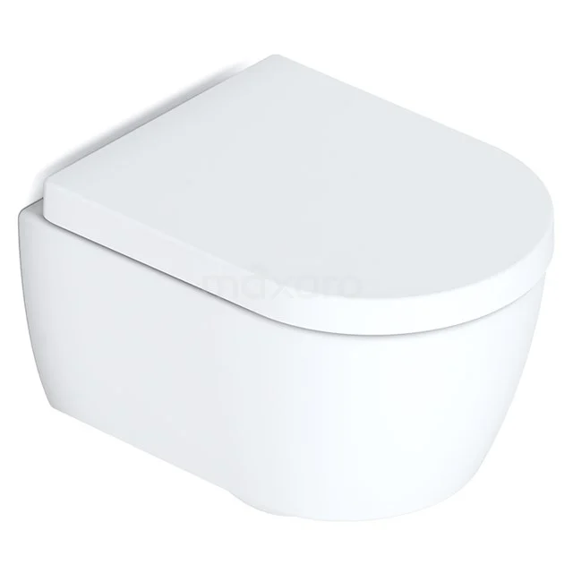 Hangend Toilet Senza Easy Clean Mat Wit Verkort Toilet 300.0383MW