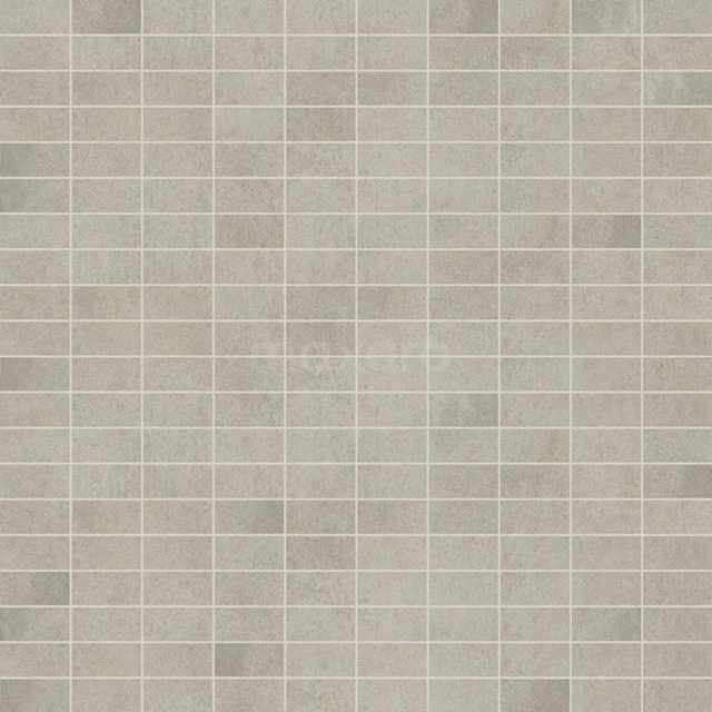 Dust Cloud Floor/wall tile | 30x30 cm Grey Concrete look 304-030301 Beige ceramic mosaic tiles for the bathroom, with a modern grid structure and subtle colour nuances.