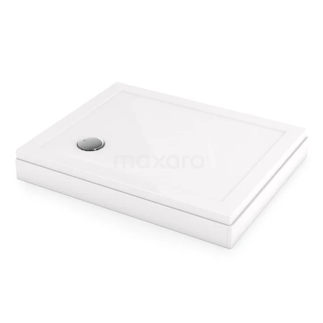 High Shower tray 100x80cm Rectangle Acrylic High-gloss white DBAR1008-H