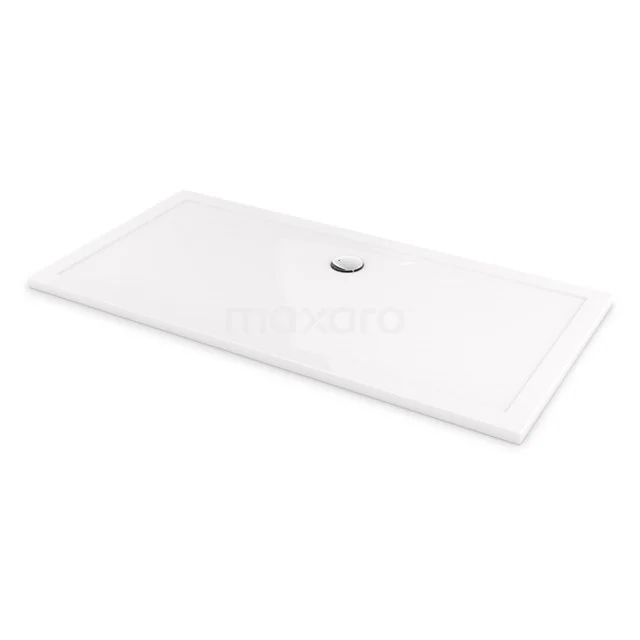 Duschwanne / Duschtasse 180x90cm Rectangle Acryl Hochglanz Weiß DBAR1809G Rechteckige weiße Duschwanne aus Keramik mit Abfluss in der Mitte, ideal für eine moderne Badezimmergestaltung.